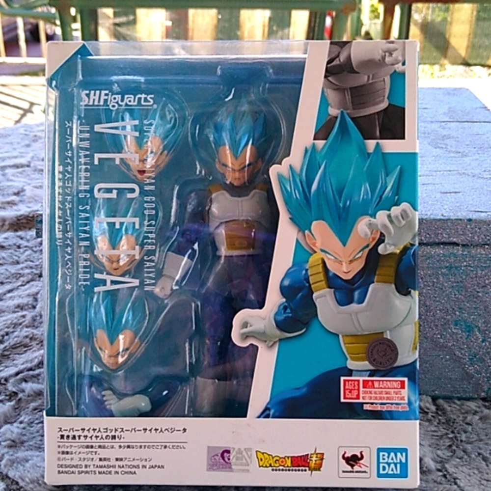 T-366 NIB S.H.Figuarts Super Saiyan God Super Saiyan Vegeta action figure